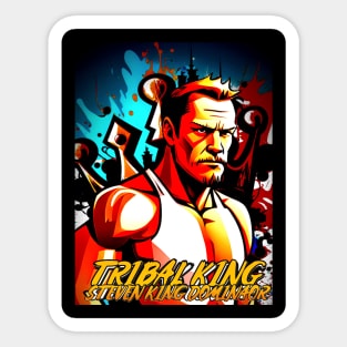 ASPW WRESTLER  TRIBAL KING CAW Sticker